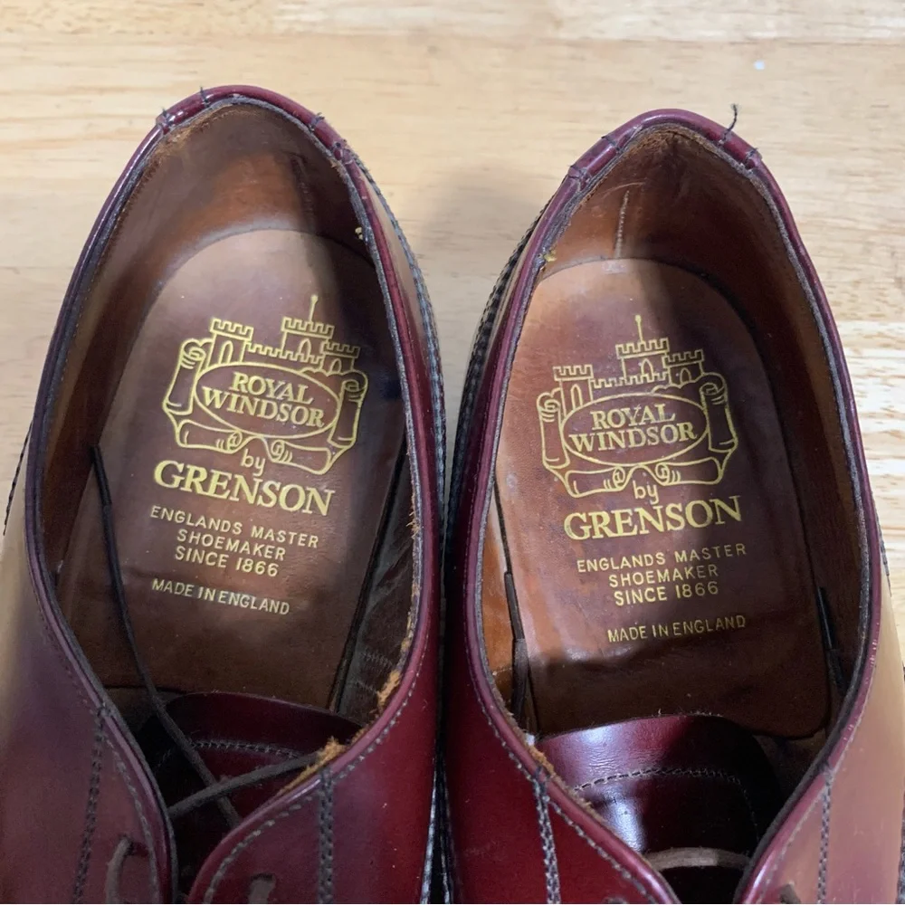 Royal Windsor by Grenson  Wingtip Oxford Shoes Men’s 10.5D Brown Made In England
